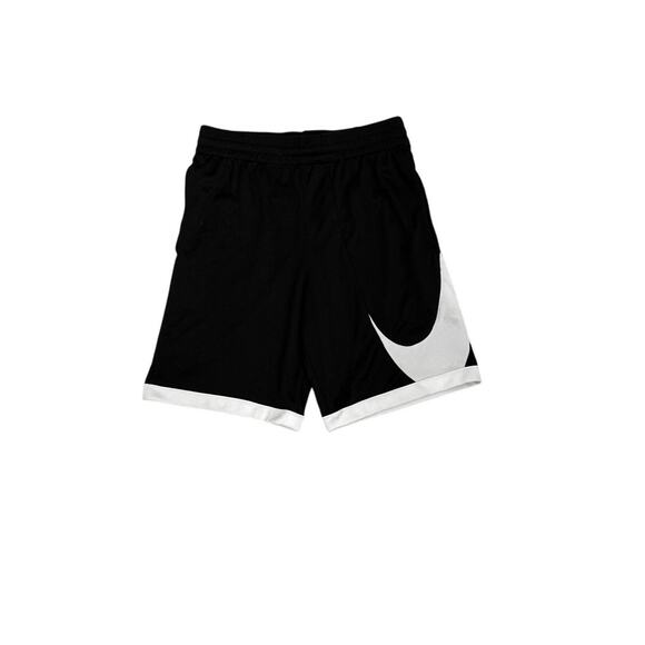 Nike Dri-Fit Athletic Shorts Black White Size Youth Large (14/16) - Picture 1 of 3